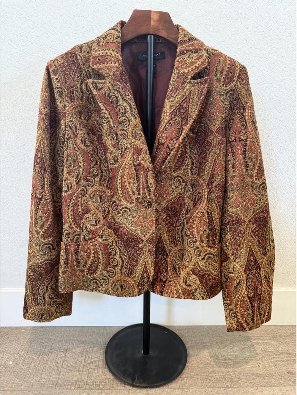 August Silk Paisley Blazer